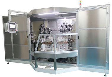 İyi fiyat 8 İstasyonları Döner Otomatik Lehimleme Makinesi Turntable Alev Braze Ekipmanları için Bakır Eşanjör 45s / pc çevrimiçi