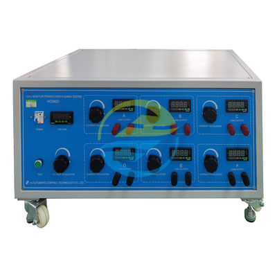 AC220V ± 5% 60Hz Çıkış Voltajı 0 ′′ 280V 6 istasyonlu Kablo Test Ekipmanı