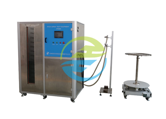 İyi fiyat IEC 60529 IPX5-6 Φ6.3mm ve 12.5mm Nozullu 500L Tanklı Püskürtme Test Cihazı çevrimiçi