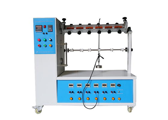IEC 60884-1 Güç Kablosu Esneme Test Cihazı 10-60rpm Esneme Hızı 6 Çalışma İstasyonu
